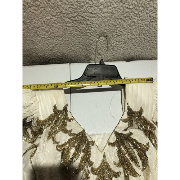 CLAIRES’S COLLECTION Beauty white Pageant Cocktail Gown SIZE In Measurements - Picture 14 of 16